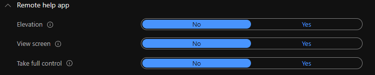 Remote Help connector in Tenant administration